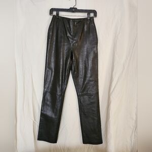 Vintage Hugo Buscati Black Leather Pants